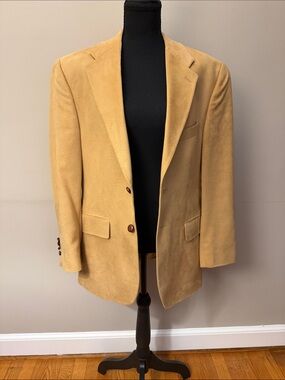 Vintage Lauren Ralph Lauren Men’s 38S Tan Faux Suede Microfiber Blaze